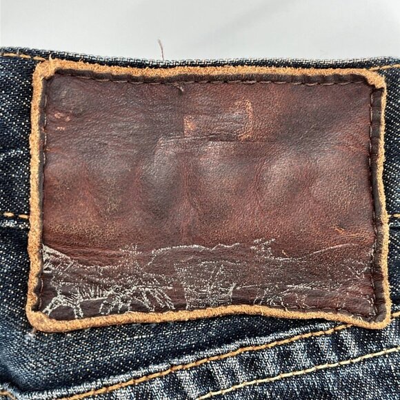 LEVI'S Big E Made In USA HESHER Regular Straight‎ Dark Blue Jeans 38x33 - Picture 11 of 11